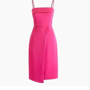 *NWT* J.Crew Pink Spaghetti-Strap Foldover Dress